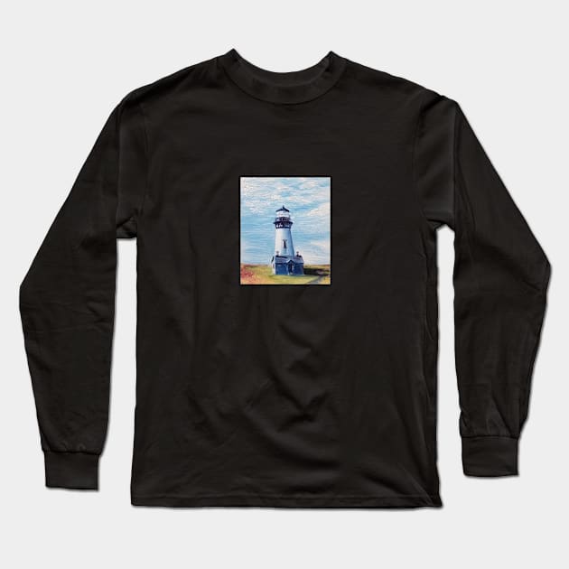 Newport Bay Lighthouse Long Sleeve T-Shirt by MSerido